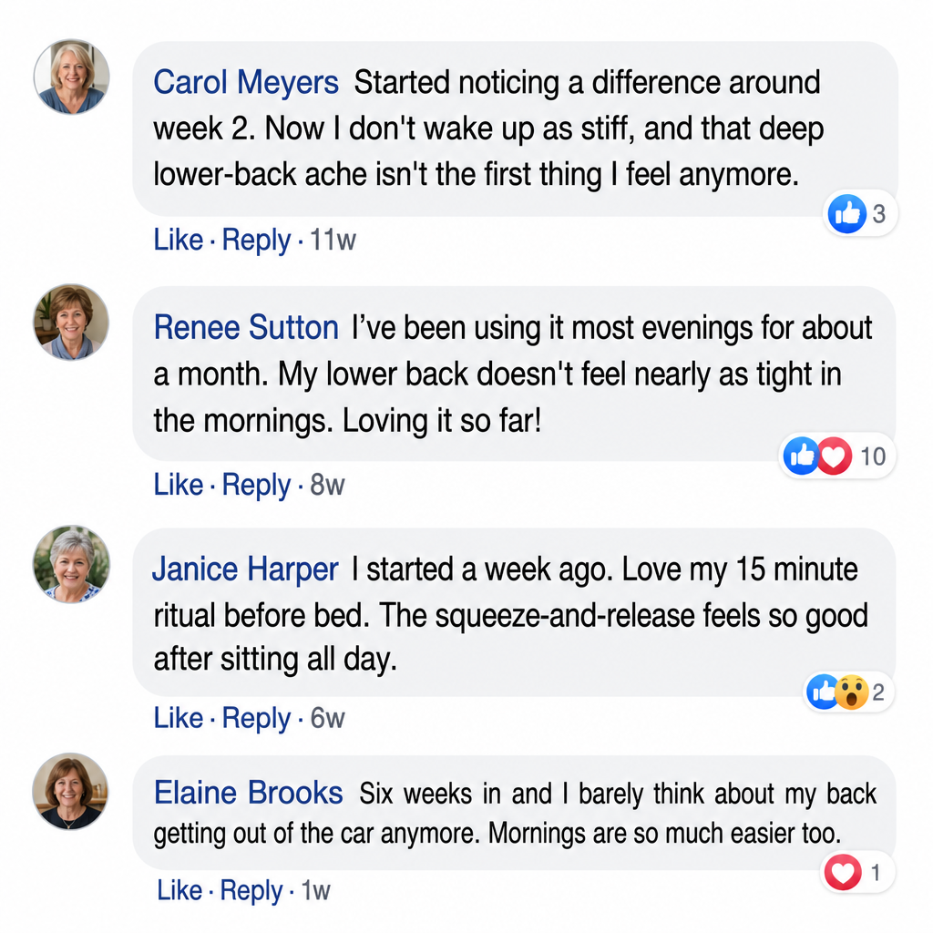 Customer stories about lower-back stiffness and the Daywick Air Fusion Belt