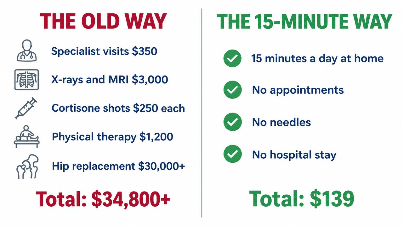The old way: $34,800 or more. The 15-minute way: $139.