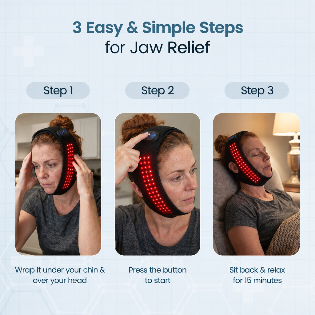 Daywick TMJ Therapy Wrap - steps