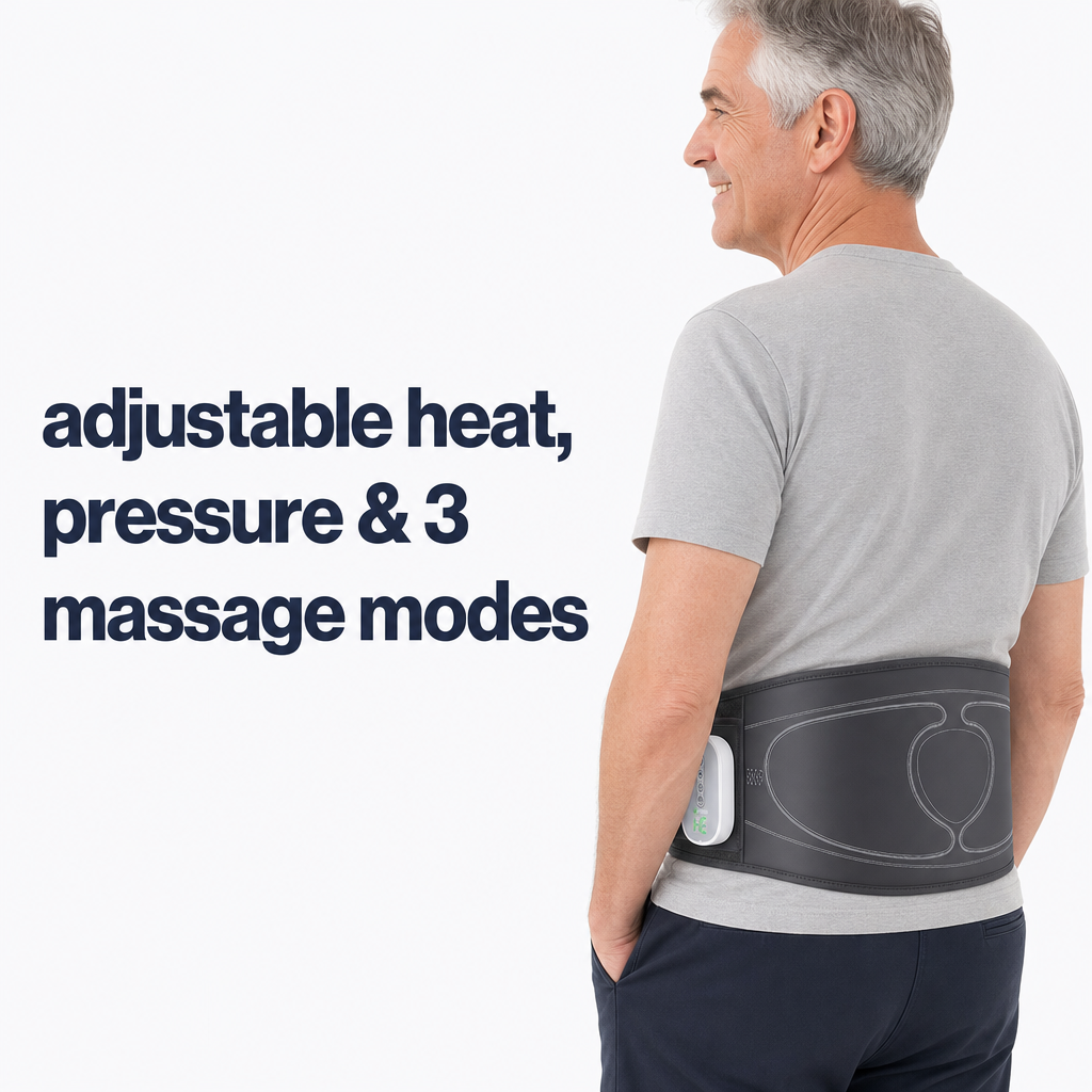 Adjustable heat, pressure and three massage modes with the Daywick Air Fusion Belt