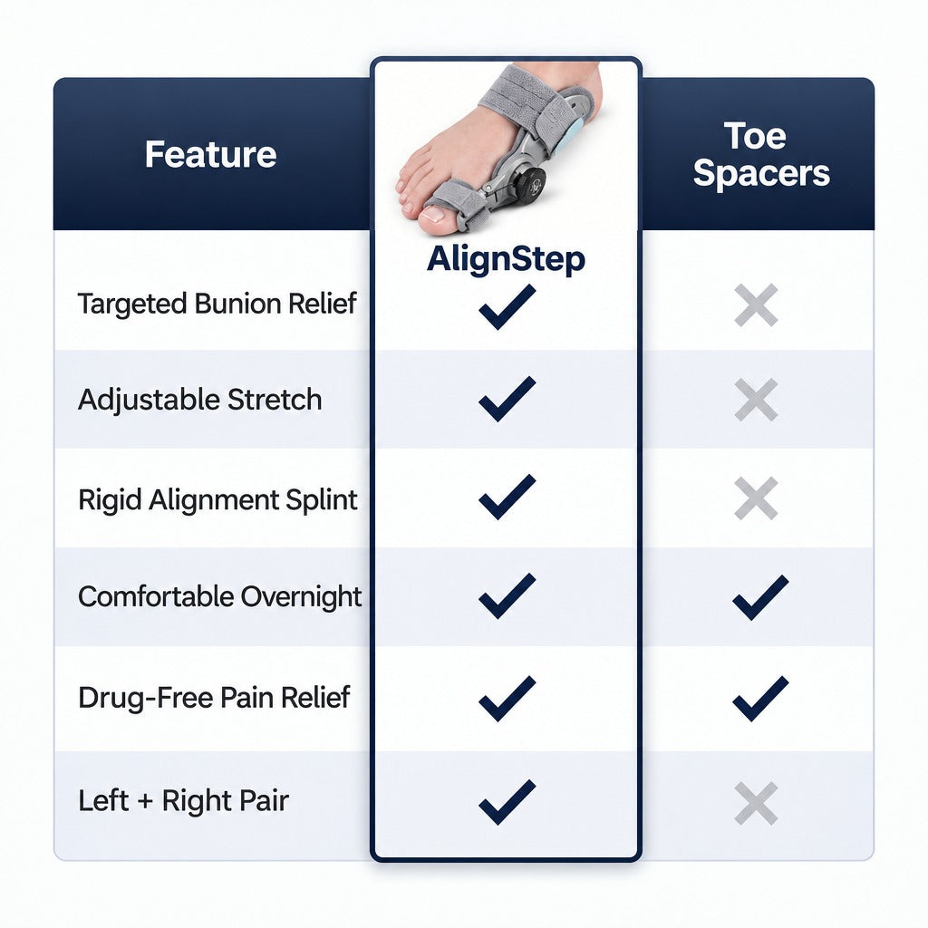 Daywick AlignStep Bunion Corrector comparison