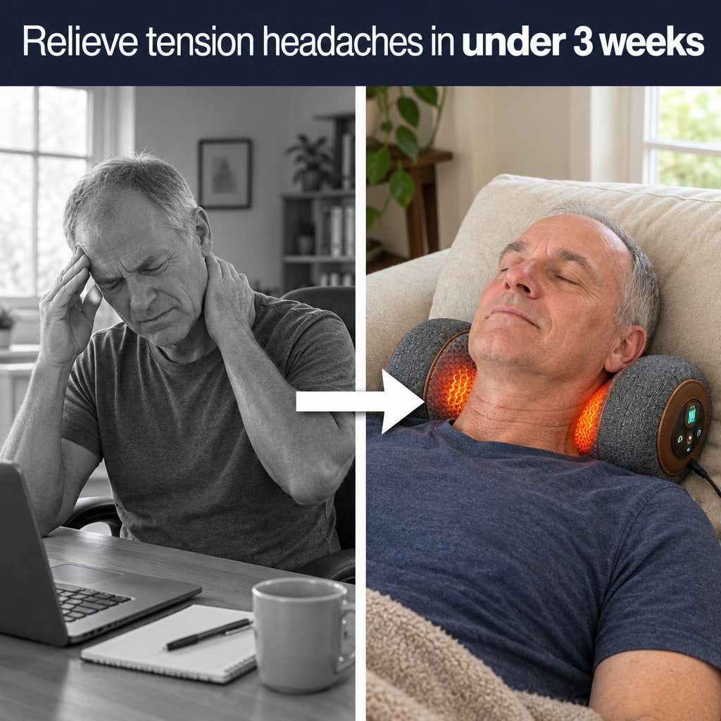 Daywick Neck Fusion Heated Pillow before and after