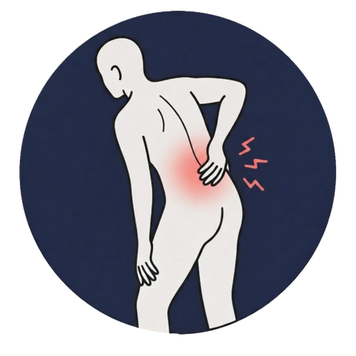 Pain when standing or bending