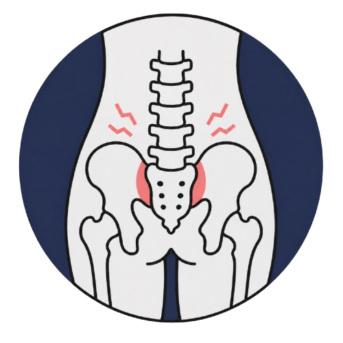 SI joint pain icon