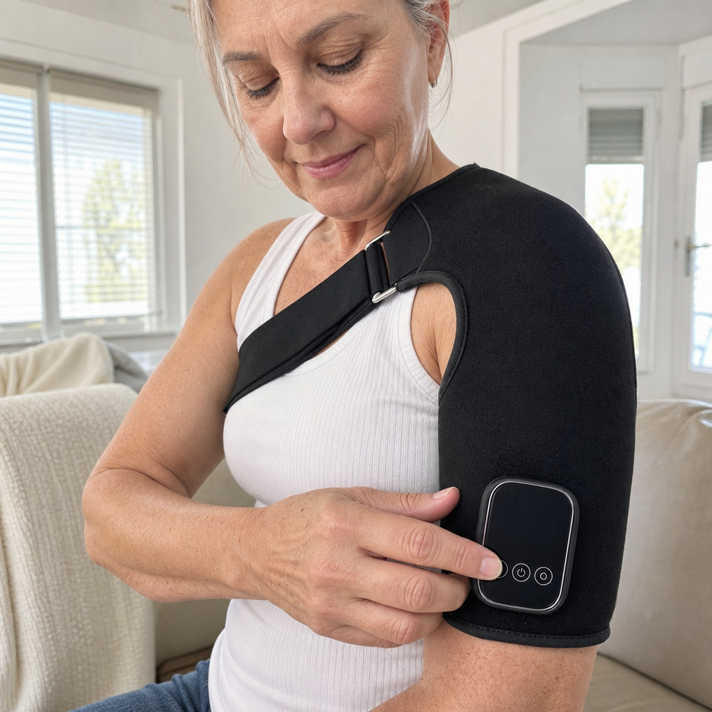 shoulder therapy massager settings and controller