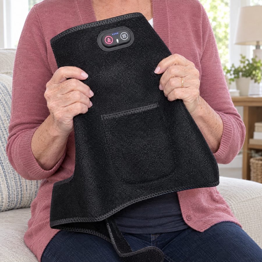 The Daywick 4-in-1 Hip Therapy Belt held open