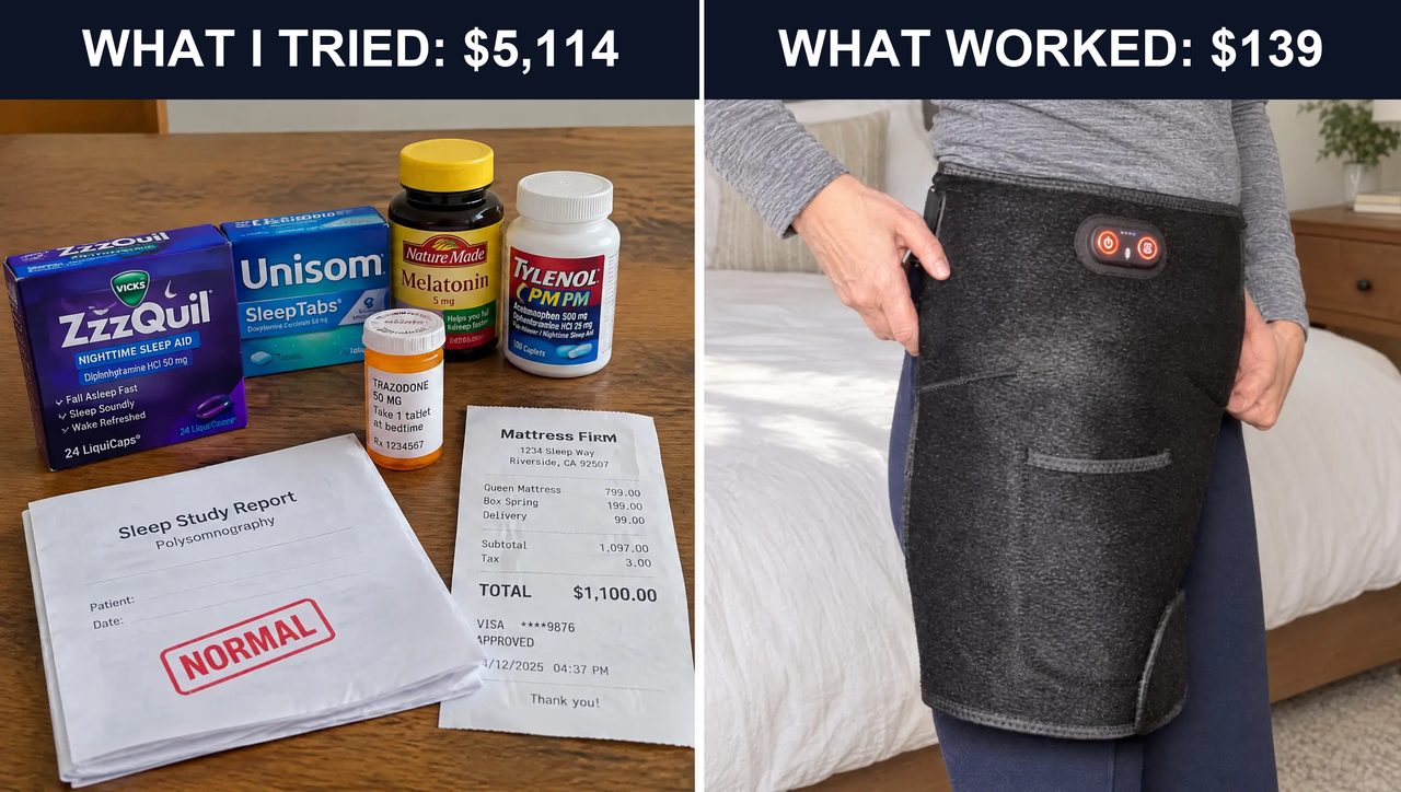 What I tried: $5,114 in sleep aids. What worked: the $139 hip therapy belt