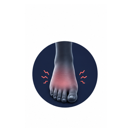 Swollen feet icon