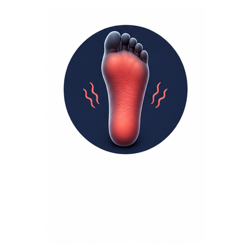 Burning soles icon