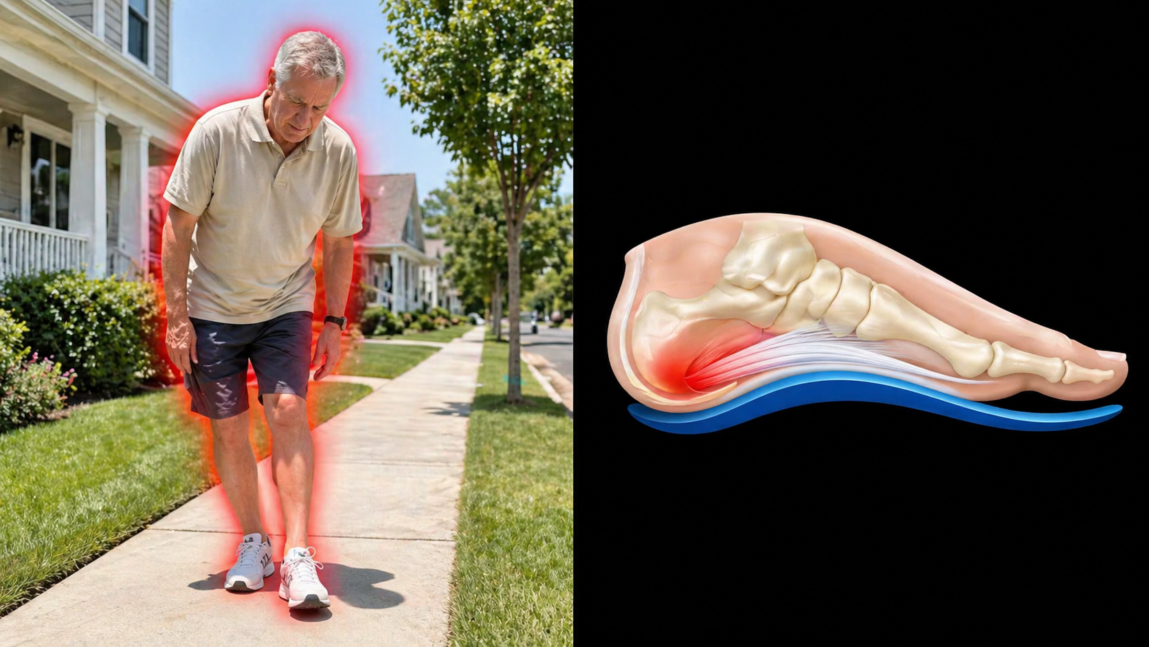 Morning heel pain and plantar fascia inflammation explanation