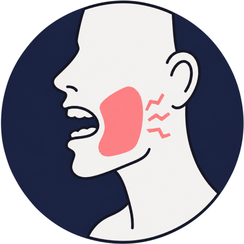 Sore after chewing icon
